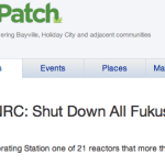 Berkeley Patch Headline "Shut down all Fukushima-like Nuclear Plants